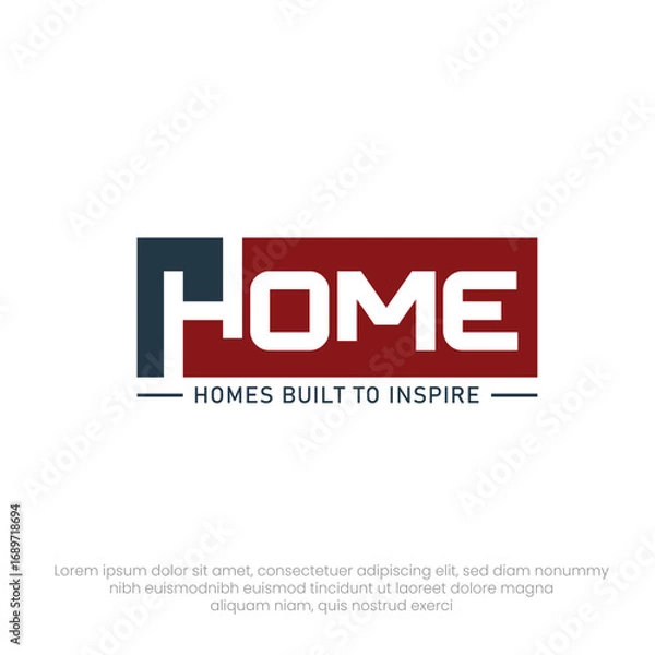 Obraz Home Logo Design Modern