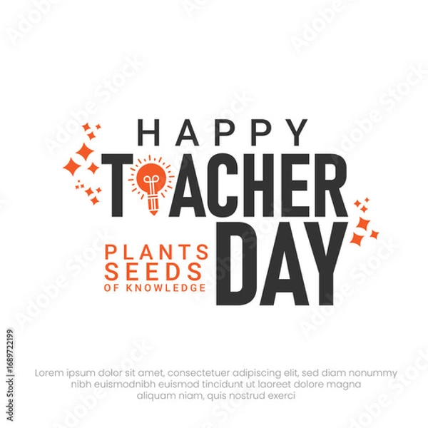 Obraz Happy Teachers Day Special Tribute to Teachers
