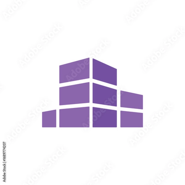 Fototapeta Building Blocks Construction Logo