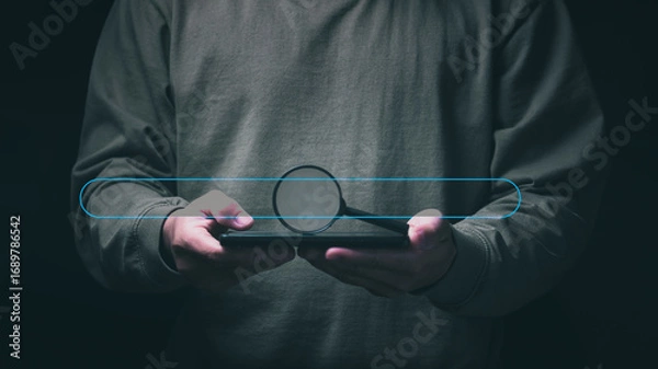 Fototapeta AI-Powered Information Search Leveraging Intelligent Assistants and Large AI Systems to Deliver Accurate, Fast Data Retrieval, Enhance Workplace Efficiency, and Harness the Power of Big Data