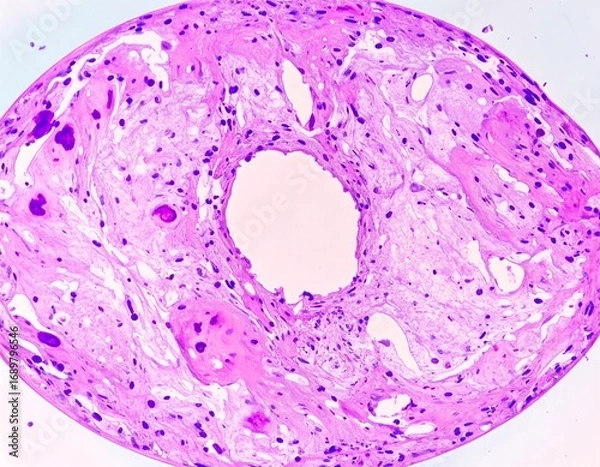 Fototapeta Microscopic view of tissue section