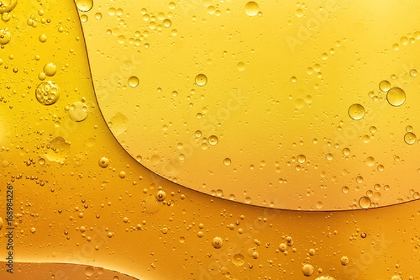 Obraz streszczenie tekstura bańki oleju, wzór, tło
