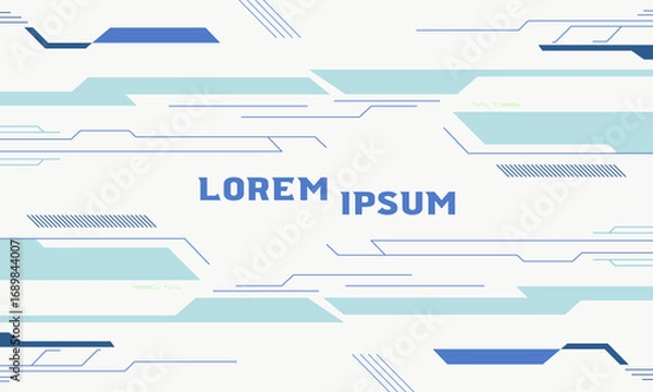 Fototapeta Abstract Futuristic Digital Vector Background for Technology Themes