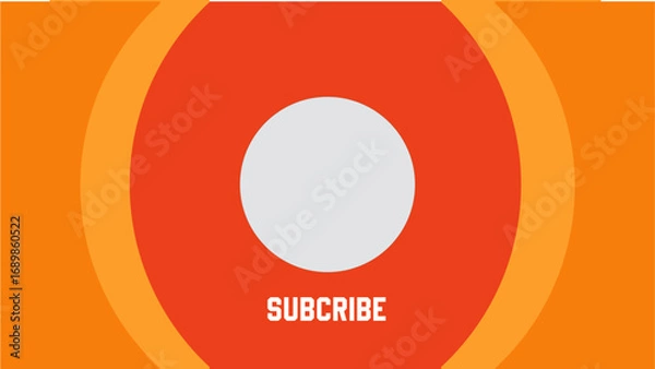 Obraz end screen template video