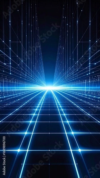 Fototapeta Futuristic Digital Highway Abstract Technology Background.