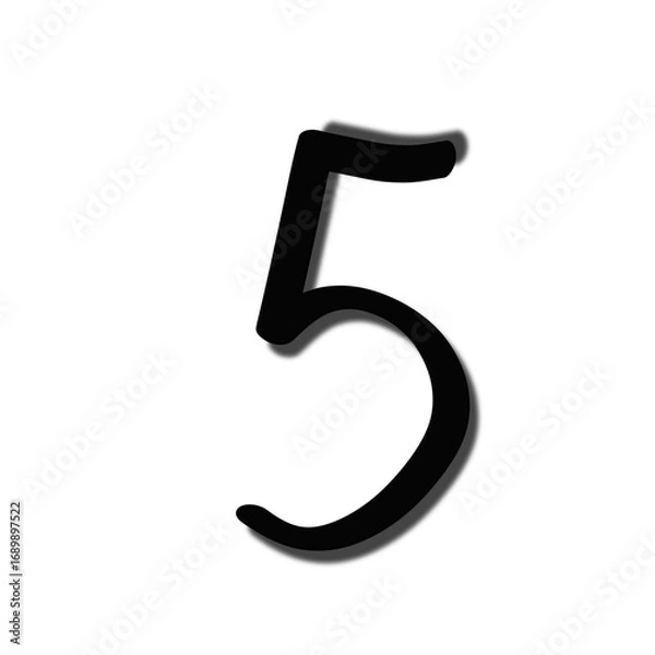 Fototapeta Number five Minimalist Design