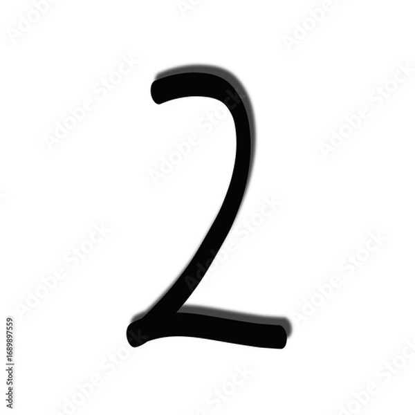 Fototapeta Number two Minimalist Design