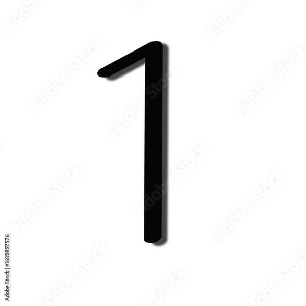 Fototapeta Number one Minimalist Design