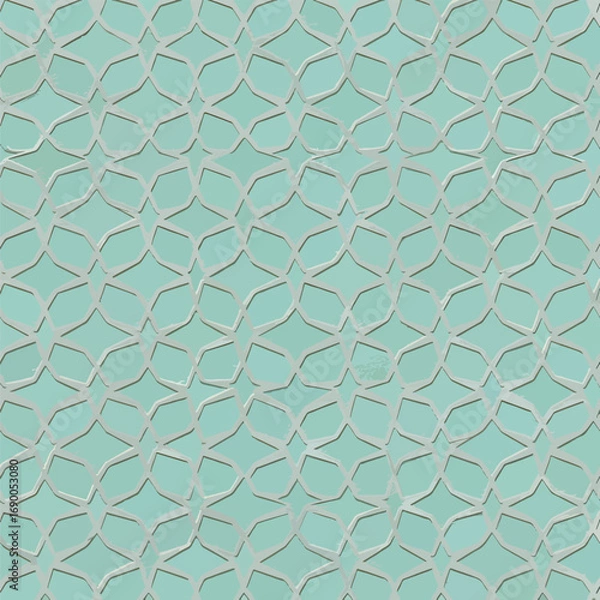 Obraz Ornamental seamless pattern with geometric shapes and textured surface design, patern seamless, Stock royalty free.