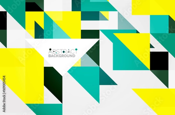 Fototapeta Triangle pattern design background