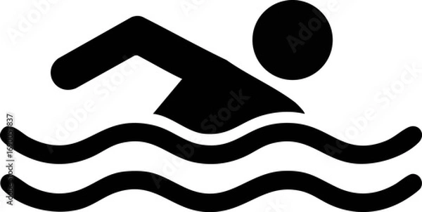 Obraz Simple Swimming Icon