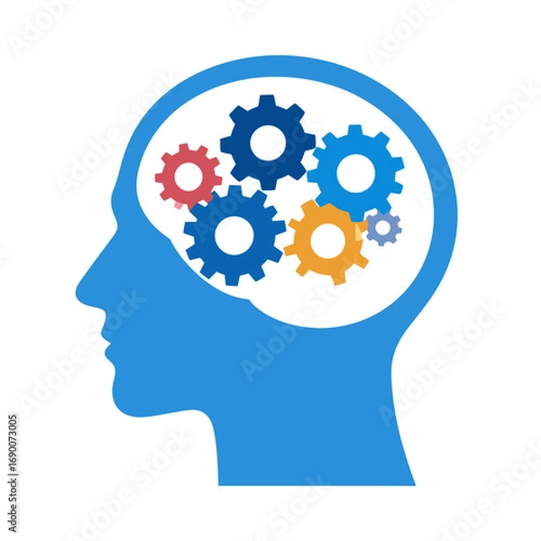 Fototapeta Human Brain Function and Cognitive Processes.
