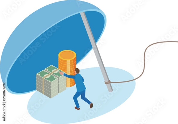 Obraz 罠にひっかかる男性