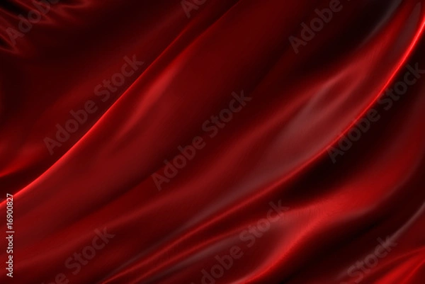 Obraz Marszczony czerwony jedwab