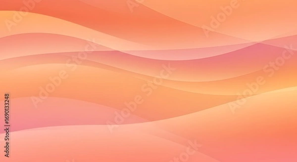 Obraz Sunset Gradient Mesh  Warm Flowing Background