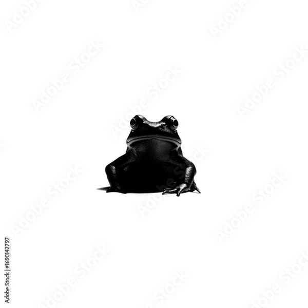 Obraz Mysterious Black Frog in Dramatic Low-Key Lighting