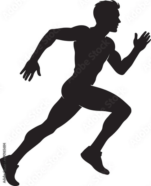 Obraz Man vector silhouette