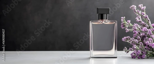 Obraz Elegant Perfume Bottle and Flowers