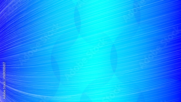 Fototapeta Blue and Cyan Light Streaks Background with Gradient Flow Pattern