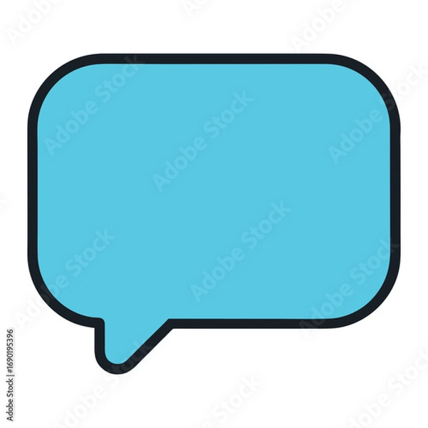 Fototapeta Simple Chat Bubble Icon
