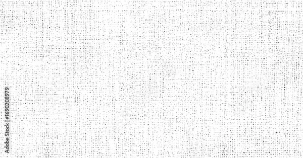 Fototapeta Abstract background with fine black dotted texture on white surface minimal pattern