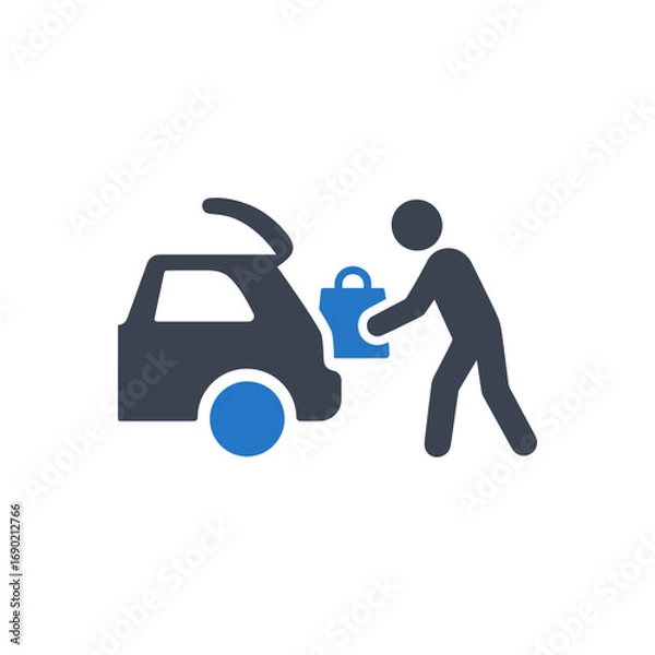 Fototapeta Curbside Pickup Icon