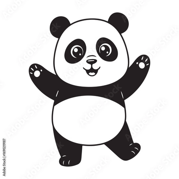 Fototapeta Simple Abstract Design Black and White Minimalist Corner Shape Graphic