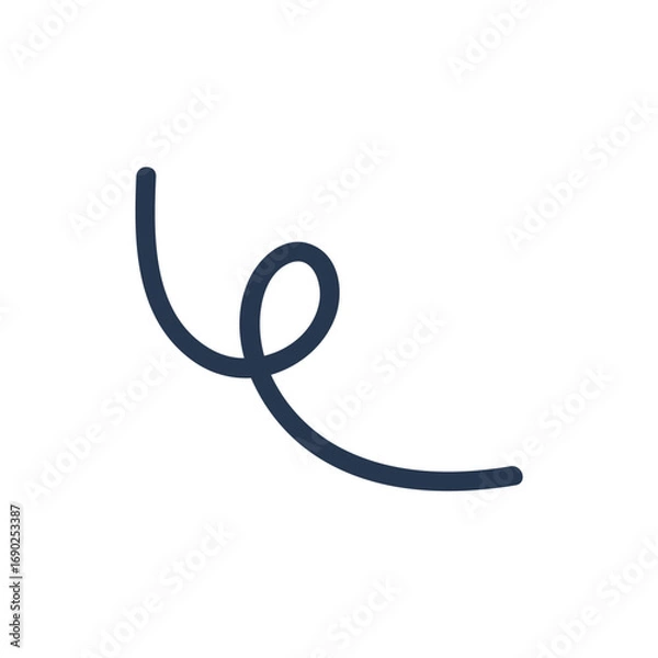 Obraz Abstract scribble line vector, scribble elements.