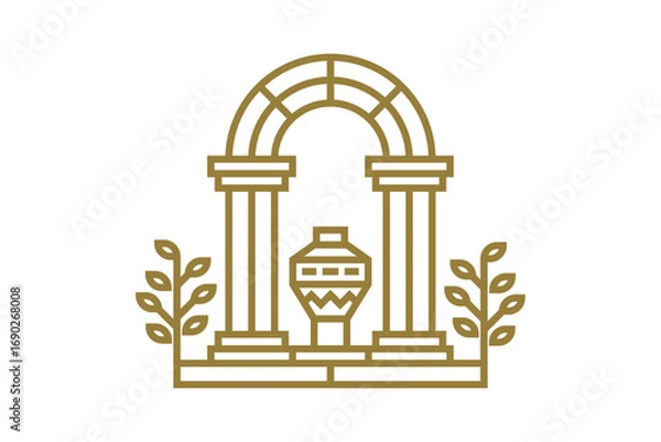 Obraz logo and illustration design template editable and high resolution image vector for business promotion and graphic branding tools