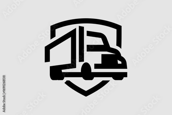 Fototapeta logo and illustration design template editable and high resolution image vector for business promotion and graphic branding tools