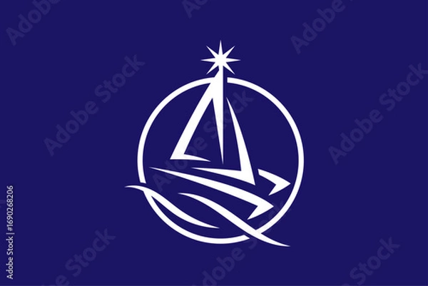 Fototapeta logo and illustration design template editable and high resolution image vector for business promotion and graphic branding tools