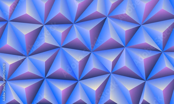 Fototapeta modern polygon background featuring colorful blue purple gradient shapes for design use