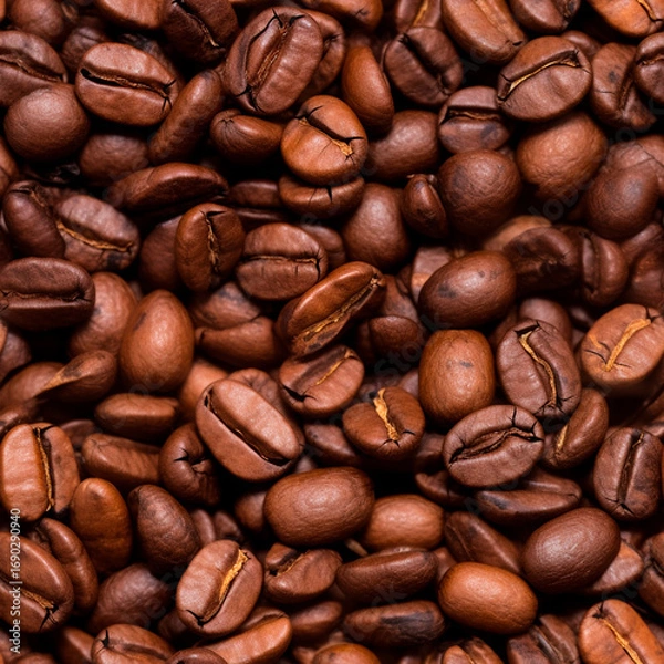 Fototapeta seamless coffee beans background
