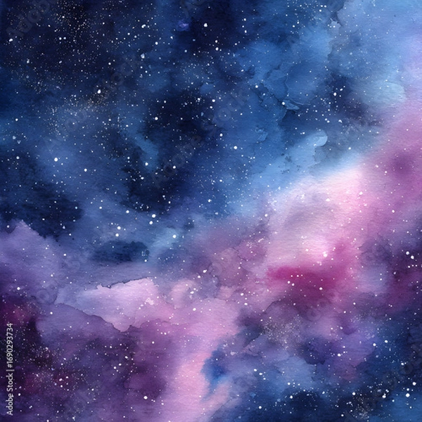 Fototapeta Vibrant blue Gradient Background Landscape Image 34