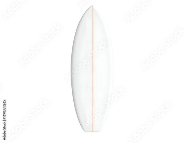 Fototapeta White Surfboard 3D Render