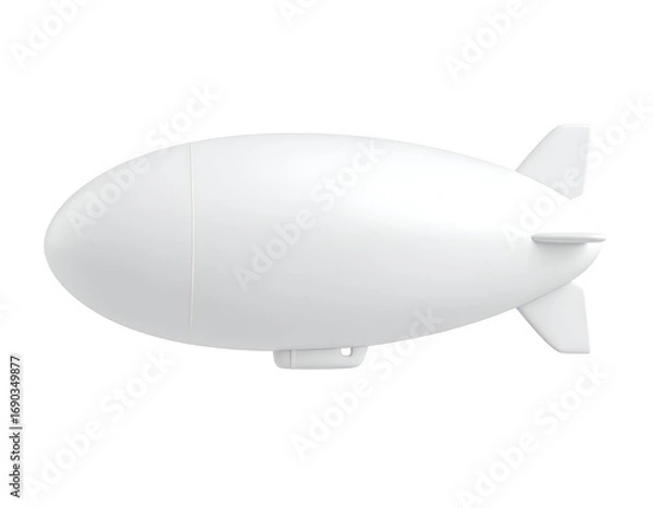 Obraz White Airship 3D Model
