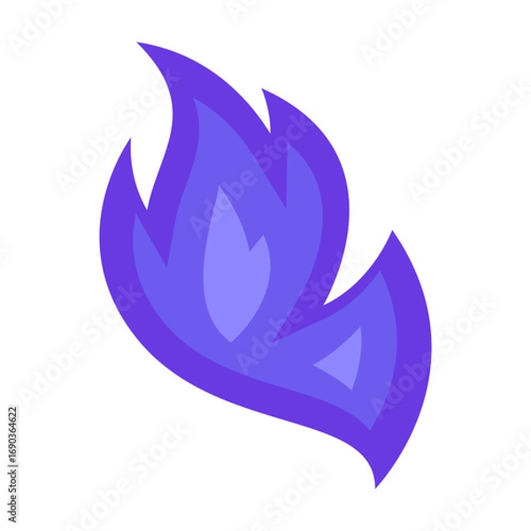 Fototapeta Abstract purple shapes intertwining, creating a dynamic visual effect against a soft background