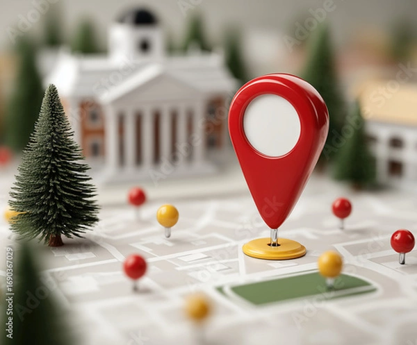 Fototapeta city map isolated