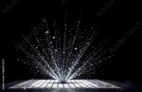 Obraz Tech Particle Burst Effect