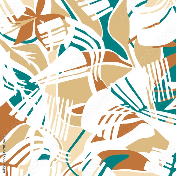 Obraz Abstract hand drawn decorative pattern. Vector Illustration.