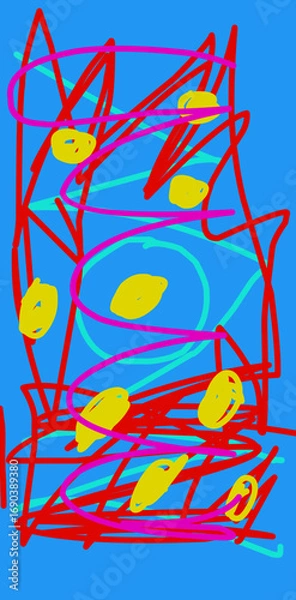 Obraz abstract background with colorful lines