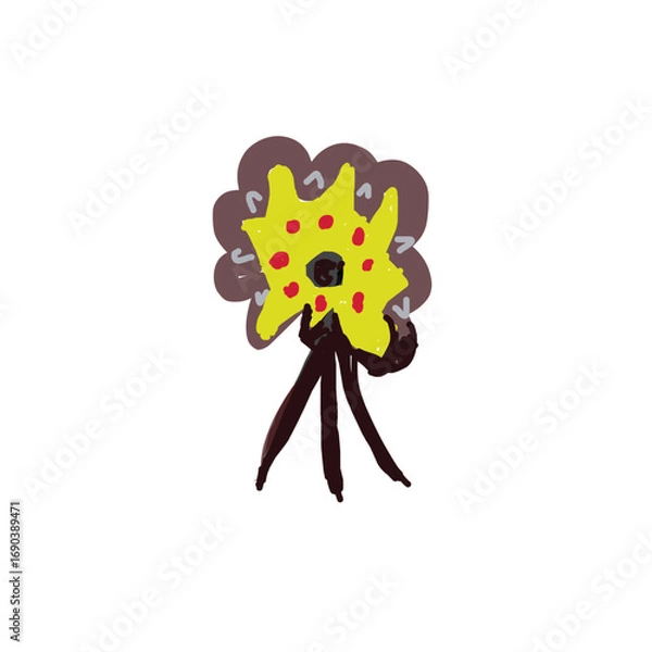 Obraz abstract background with colorful lines