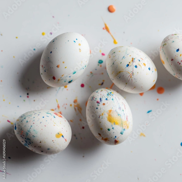 Fototapeta colorful easter eggs