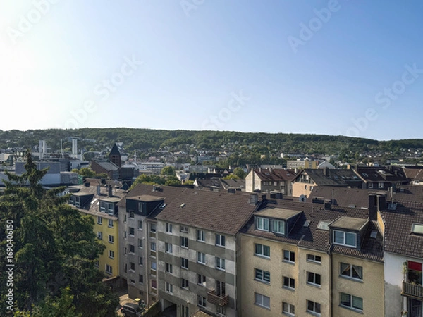 Obraz Stadt am Waldrand