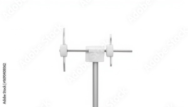 Obraz Modern white adjustable stand with knobs for equipment support  