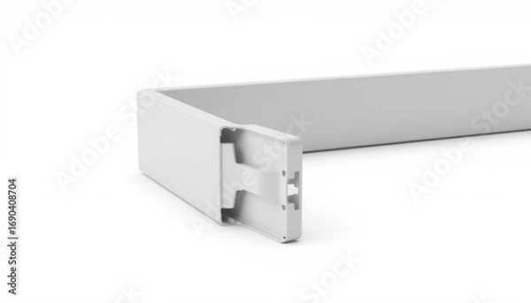 Obraz Modern white furniture corner bracket for furniture assembly  