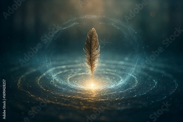 Obraz Feather in Frozen Time