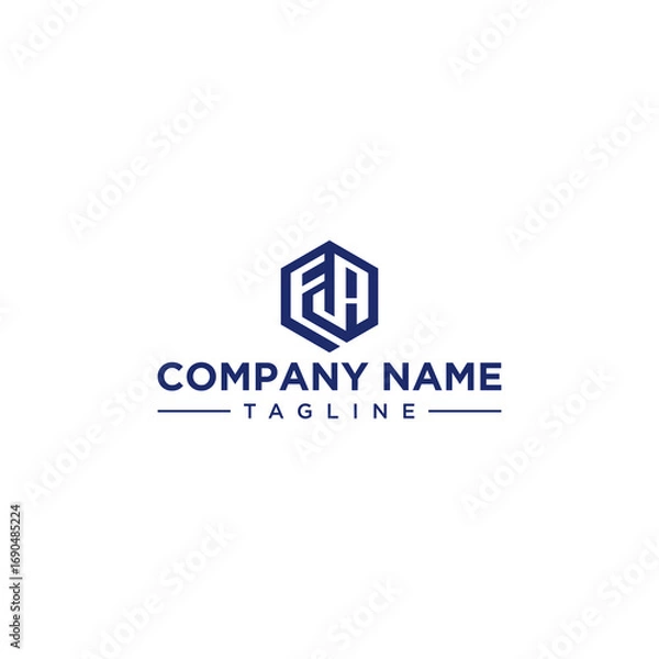 Fototapeta FA creative design outline of hexagon shape