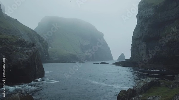 Fototapeta Majestic eagle soaring through mountain winds with grace and precision in nature s embrace