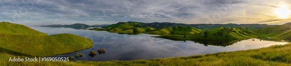 Obraz san luis reservoir - sunset panorama
